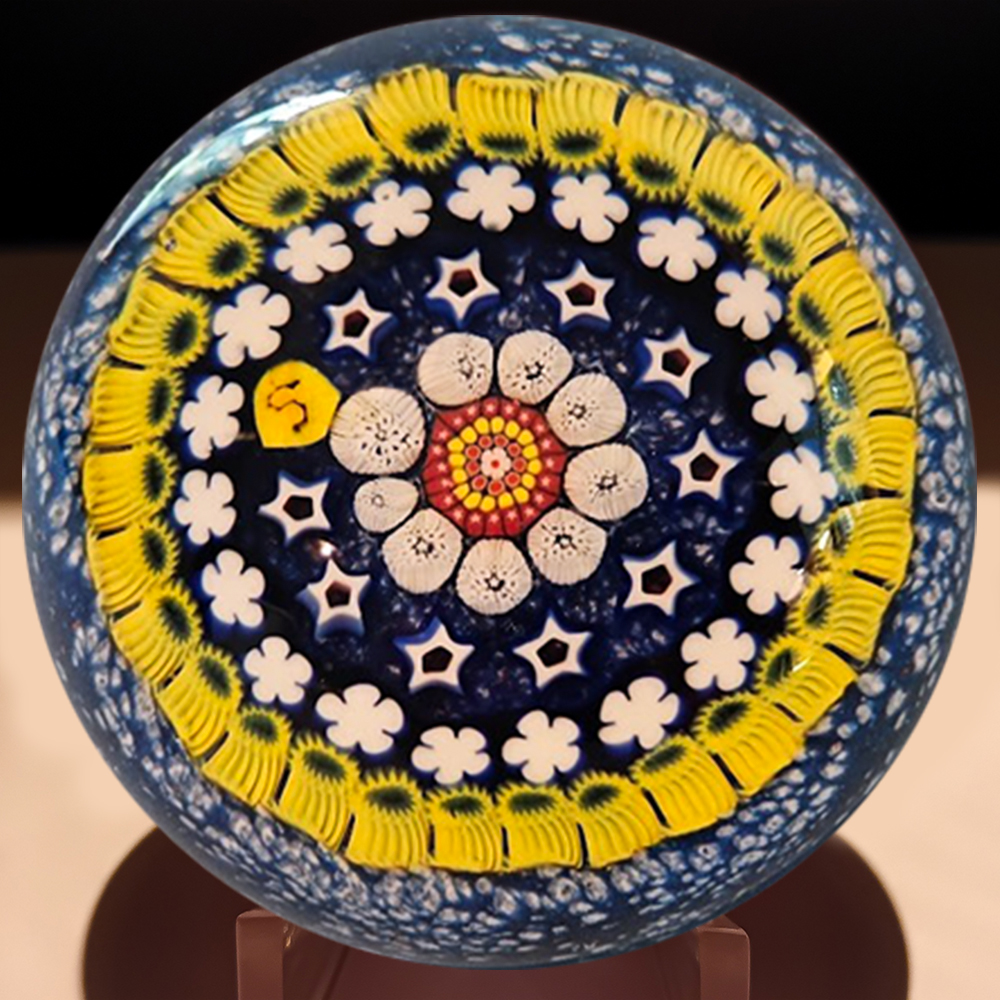 Chris Sherwin Close Concentric Millefiori Paperweight